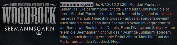 Seemannsgarn am Woodrock